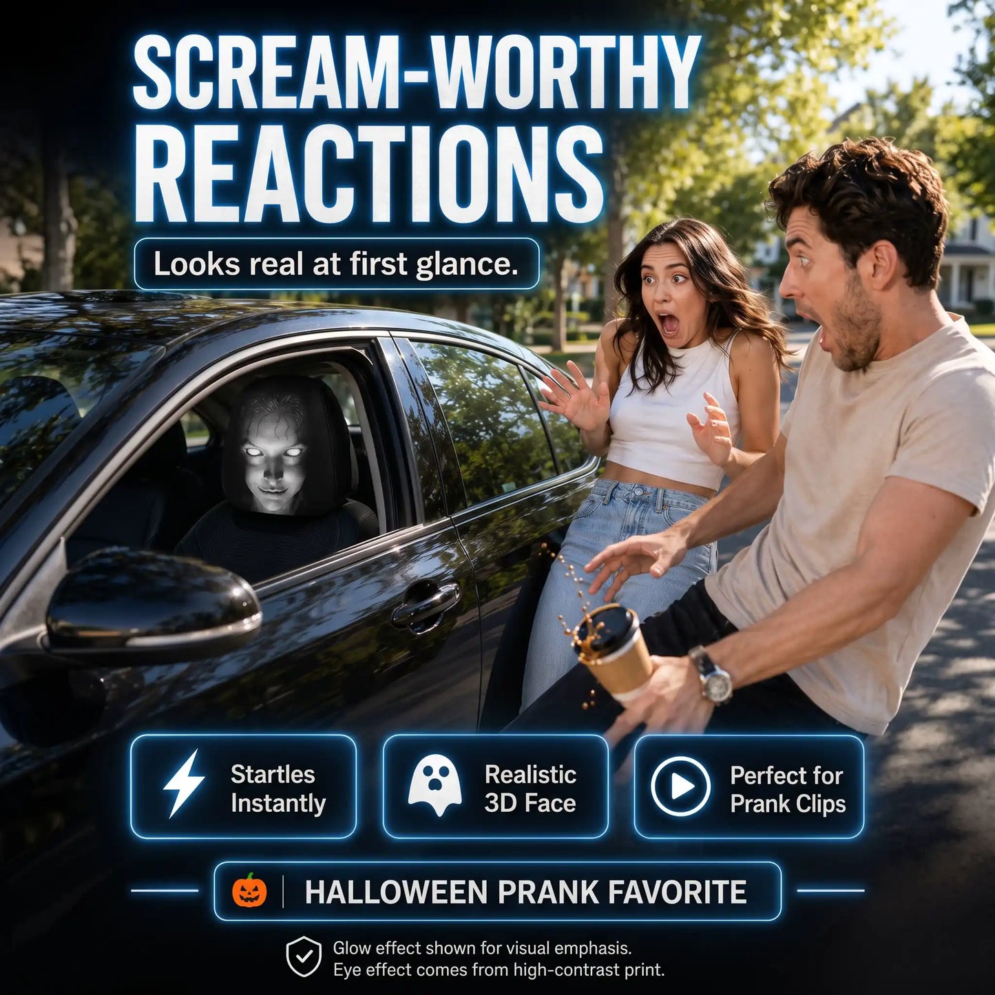 ScareCover - Haunted Headrest Covers