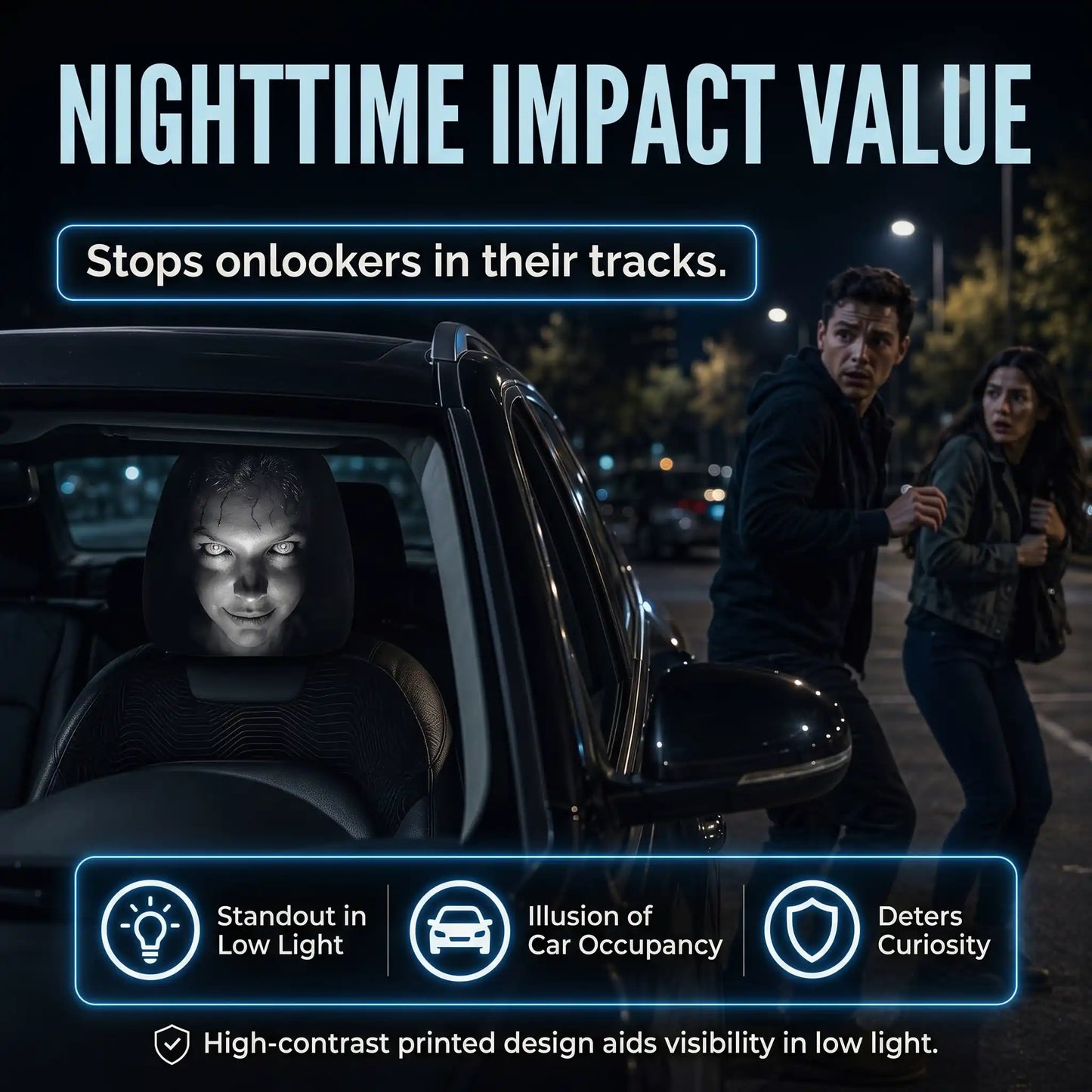 ScareCover - Haunted Headrest Covers