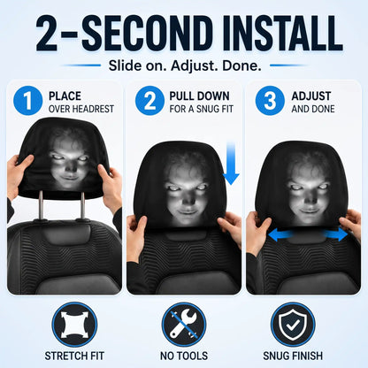 ScareCover - Haunted Headrest Covers